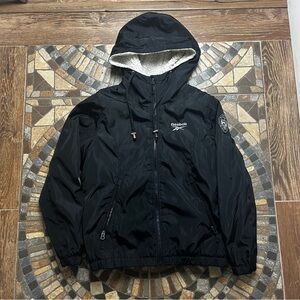 Reebok girls  Black Hooded Jacket